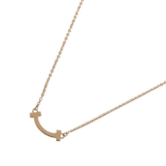 TIFFANY&Co. T Smile mini Rose gold Necklace - Picture 11 of 14